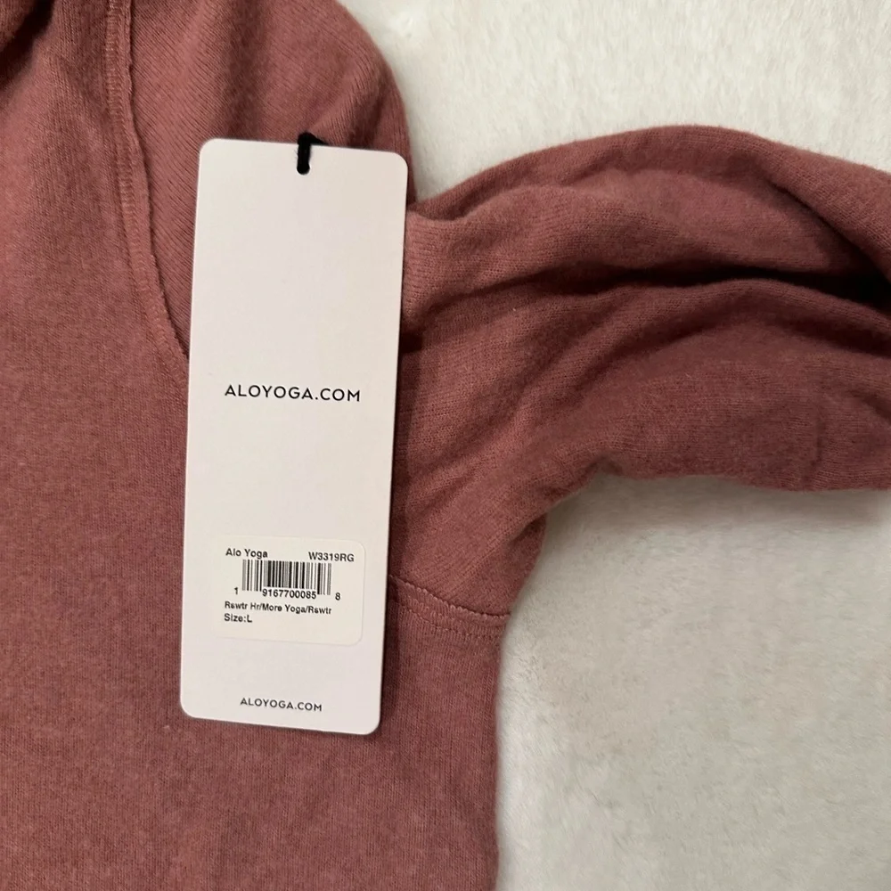 ALO Yoga Women's Brick dusty pink -red Hoodie